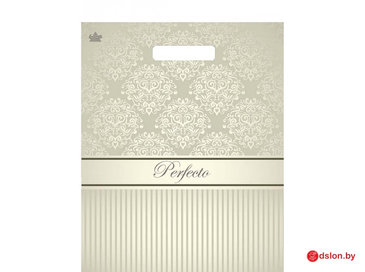 Мешок ПВД (выр.ручка) 370*300 (90мкр) Бежевое серебро